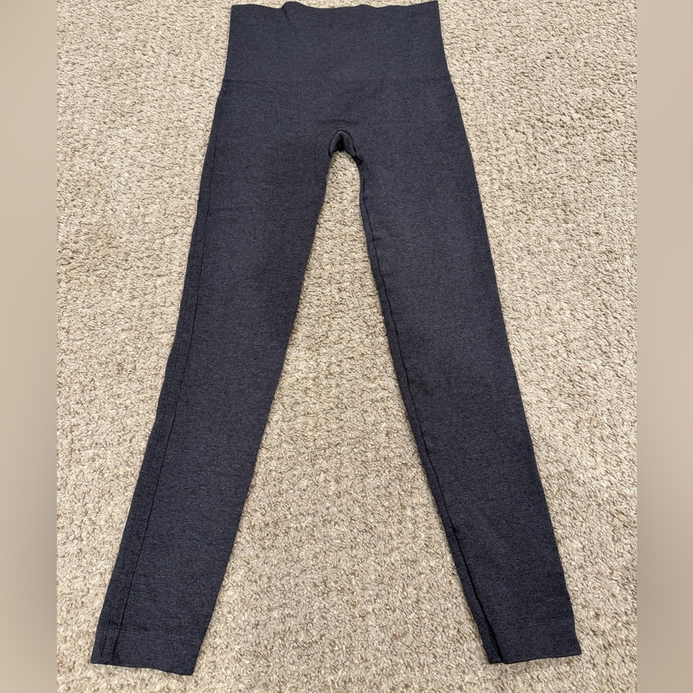 SPANX Dark Gray High-Waisted Leggings